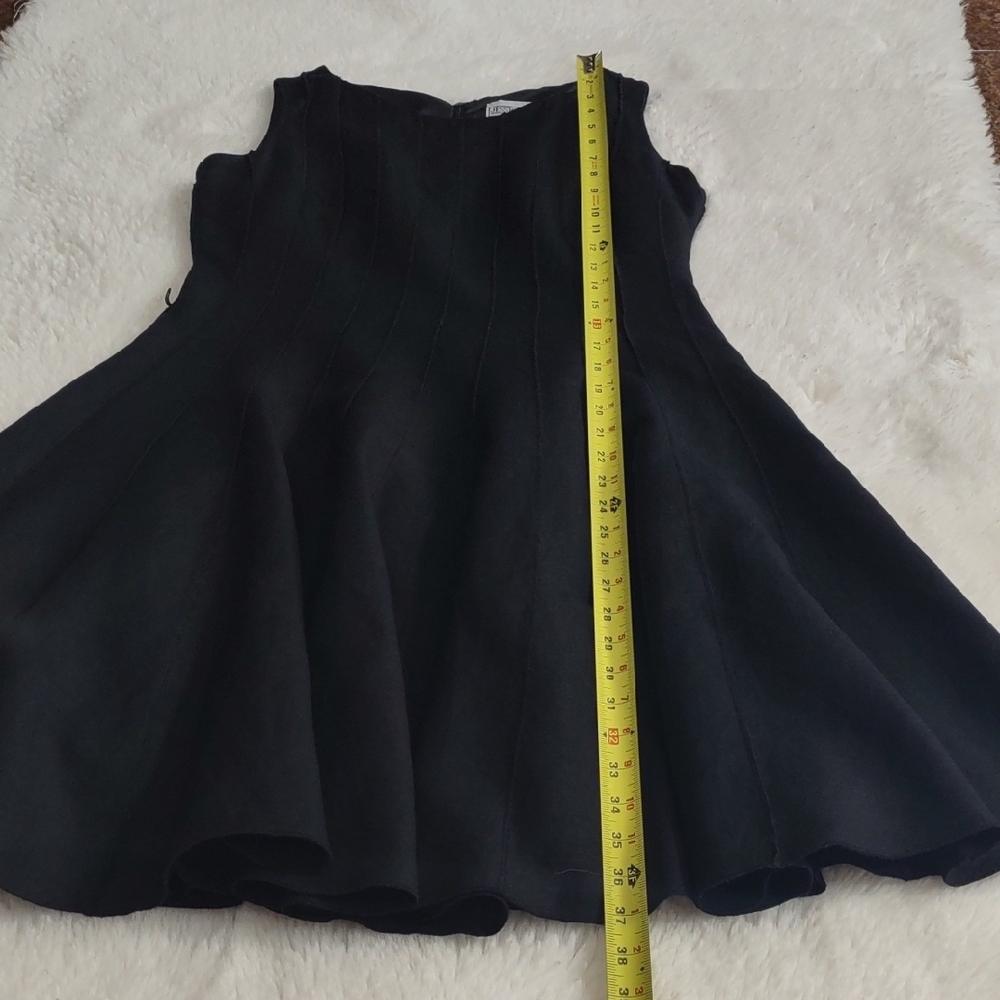 JESSICA HOWARD,55%Linen,45%Rayon,Elegant Black Sleeveless Dress - Picture 15 of 17